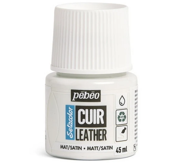 Leather Paint Pure White 45ml