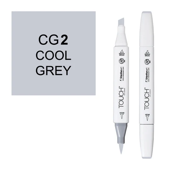 Touch Brush Marker Cool Grey no. 2