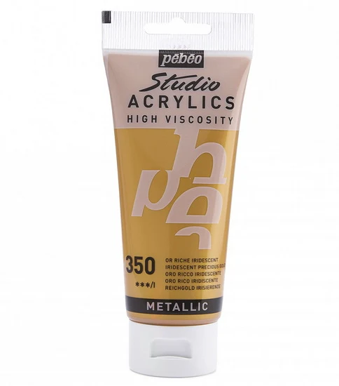 Acrylic hv - studio - 100ml - iridescent rich gold