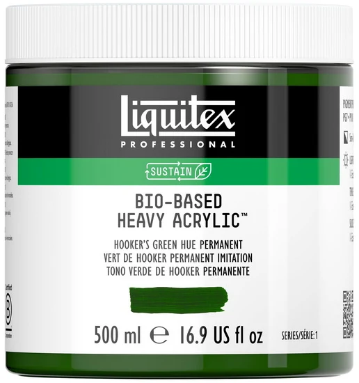 Bio hb acrylic - 16oz - hooker's green hue permanent - s1
