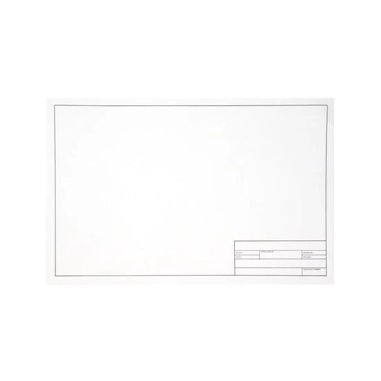 1000H Vellum Paper Title Block - 11X17 "
