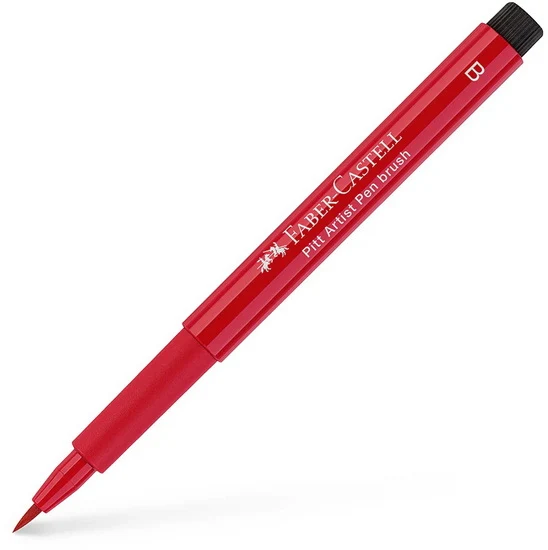 Pitt brush tip marker deep scarlet red