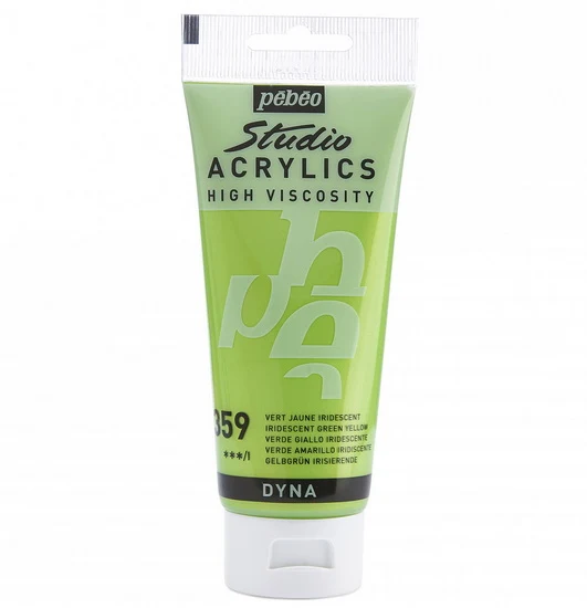 Acrylic hv - studio - 100ml - iridescent yellow green