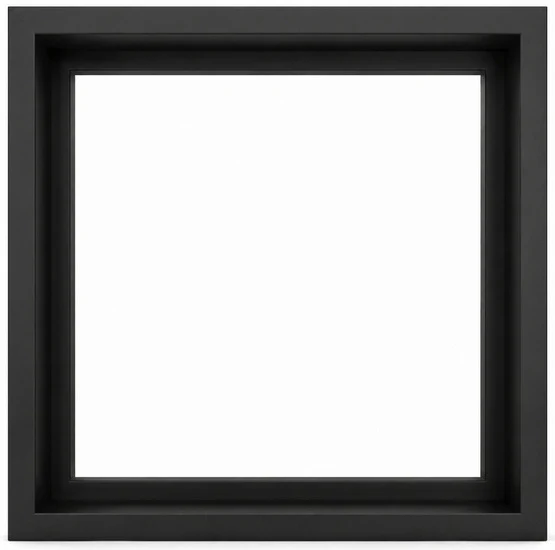 Floater Frame Wood Gallery Black - 10''X10''