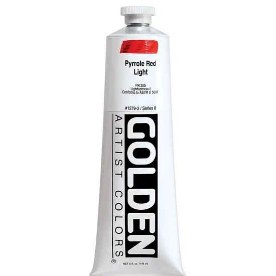 Acrylic heavy body - 5 oz pyrrole red light s8