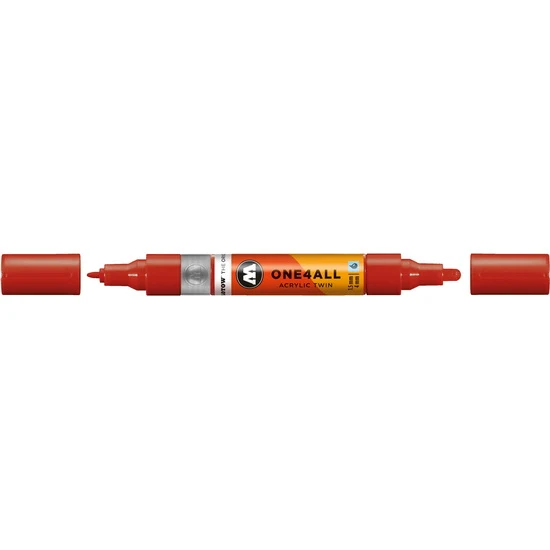 Acrylic marker One4All Twin - 1.5 to 4mm raspberry red