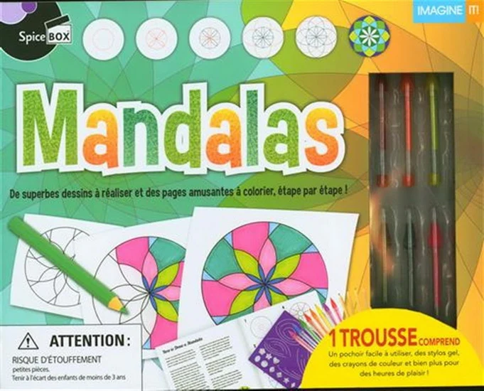 Mandalas : de superbes dessins à réaliser et des pages amusantes