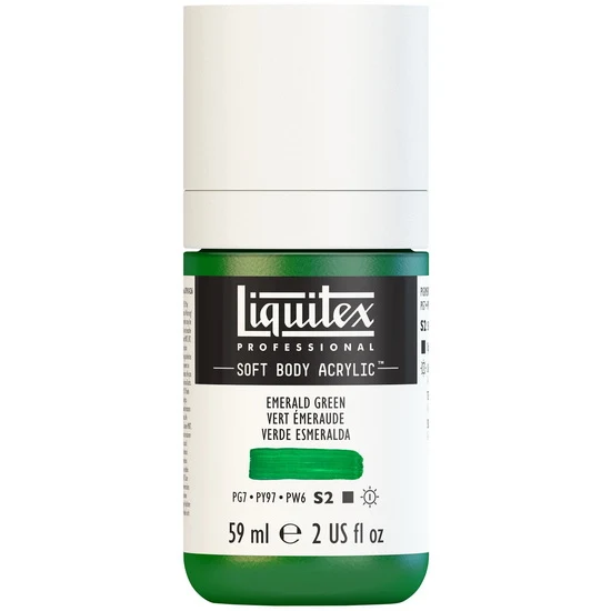 Soft body acrylic - 2oz - emerald green - s2