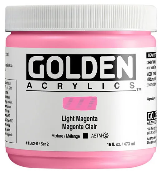 Acrylic heavy body - 16 oz light magenta s2