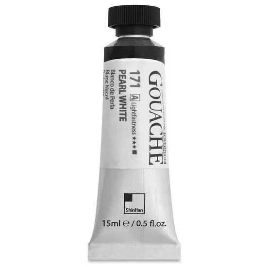 Designers gouache 15ml - pearl white series a