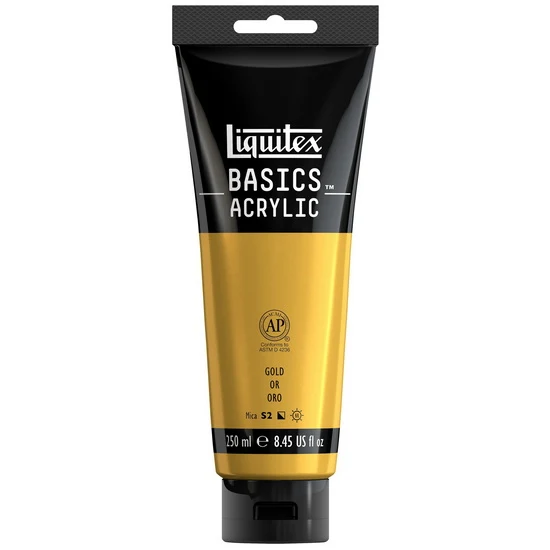 Basics acrylic - 8oz - gold