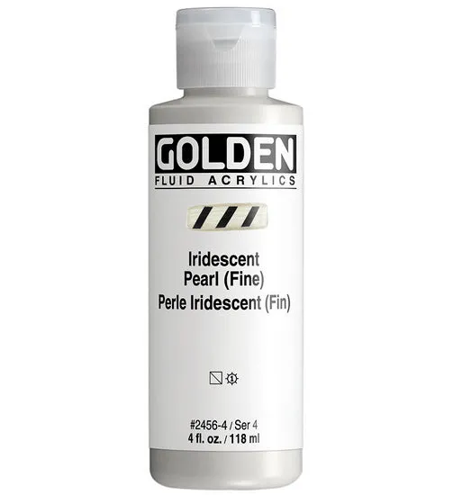 Acrylic fluid - 4 oz iridescent pearl s4