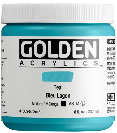 Acrylic high flow - 8 oz teal s3