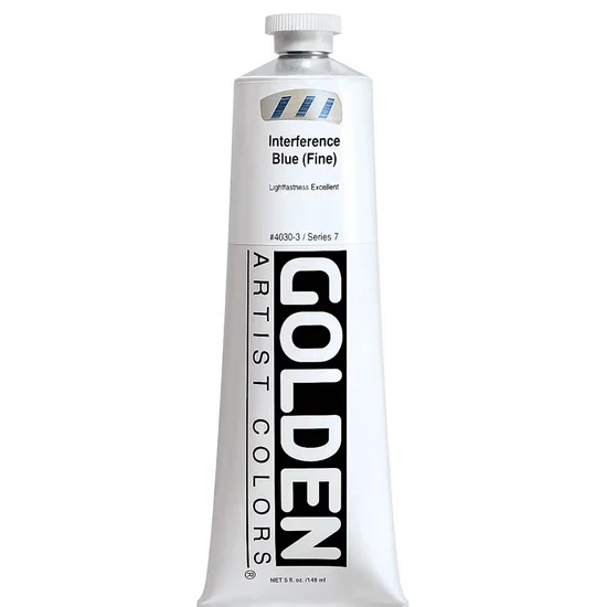 Acrylic heavy body - 5 oz interference blue fine s7
