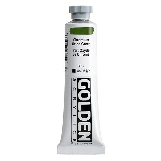 Acrylic heavy body - 2 oz chromium oxide green s3