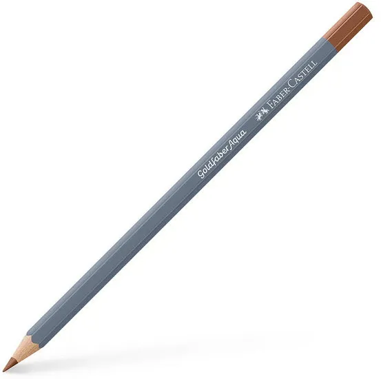 Goldfaber aqua watercolour pencil burnt sienna