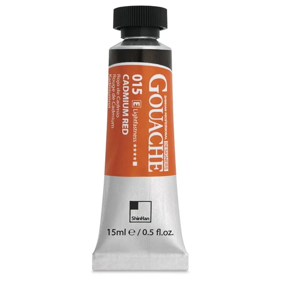Designers gouache 15ml - cadmium red series e