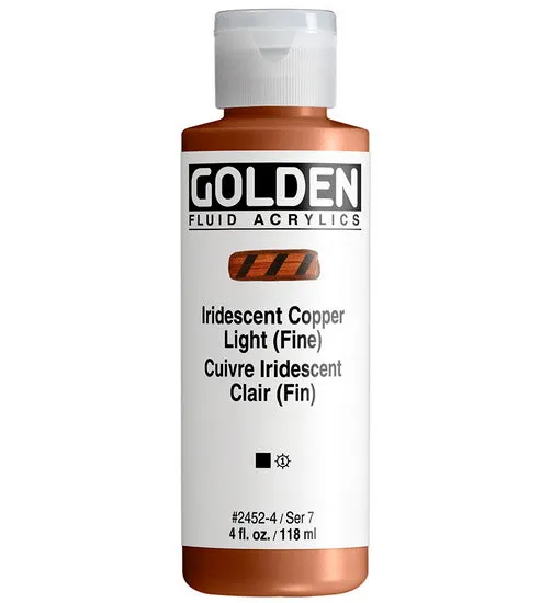 Acrylic fluid - 4 oz iridescent copper light s7
