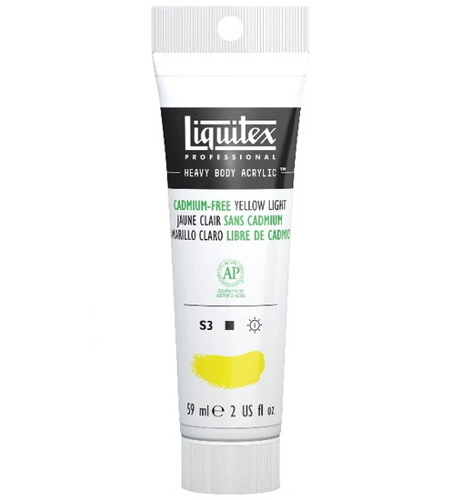 Acrylic hb - 2oz - cadmium free yellow light - s3