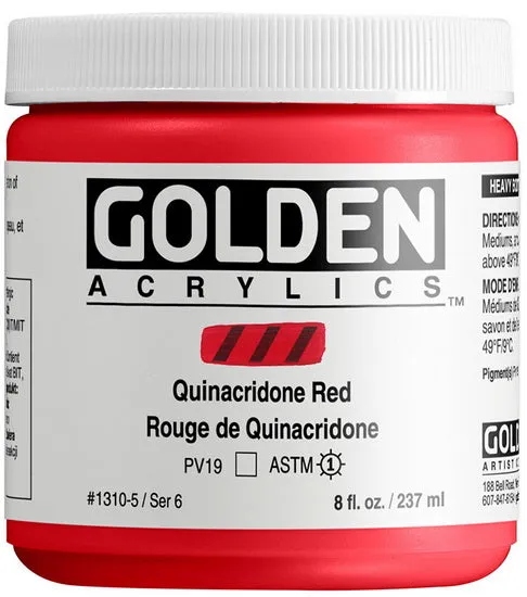 Acrylic high flow - 8 oz quinacridone red s6