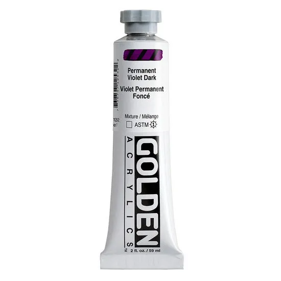 Acrylic heavy body - 2 oz permanent violet dark s7