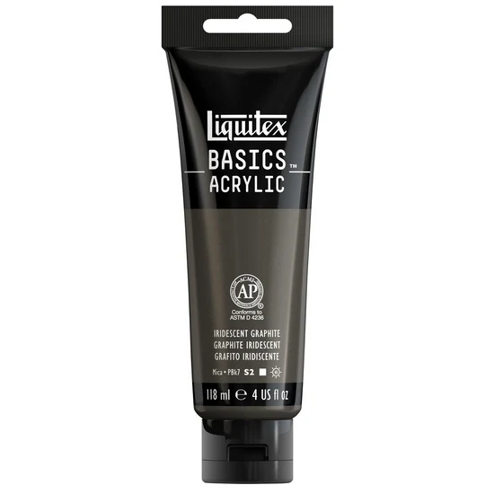 Basics acrylic - 4oz - iridescent graphite