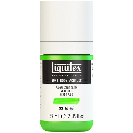Soft body acrylic - 2oz - fluorescent green - s2
