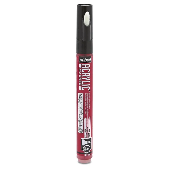 Acrylic marker - decomarker - chisel 4mm - red