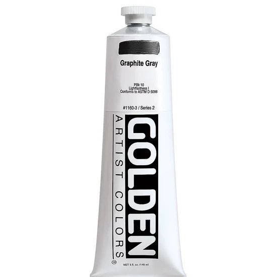 Acrylic heavy body - 5 oz graphite gray s2