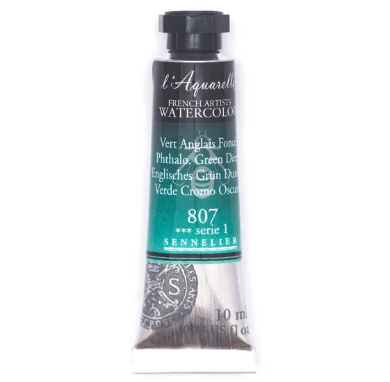 Watercolor tube - 10ml - english green deep - s1