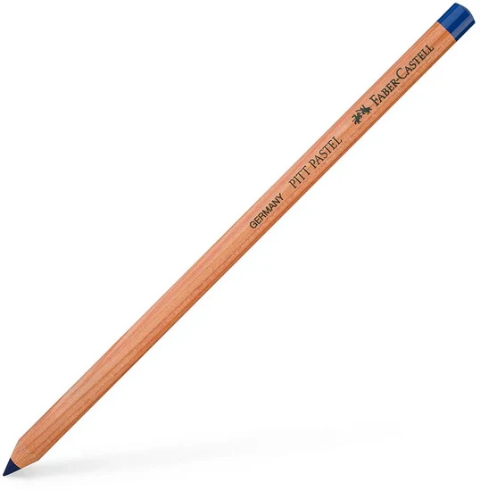 Pastel pencil reddish helio blue