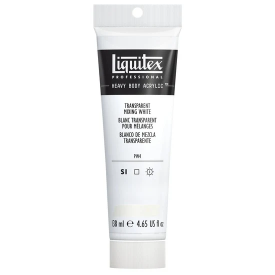 Acrylic hb - 4.65oz - transparent mixing white - s1