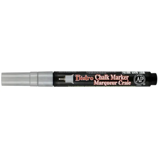 Chalk marker - bistro - extra fine - silver