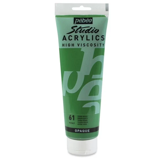 Acrylic hv - studio - 250ml - green earth
