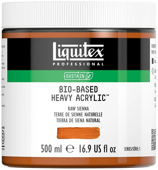 Bio hb acrylic - 16oz - raw sienna - s1