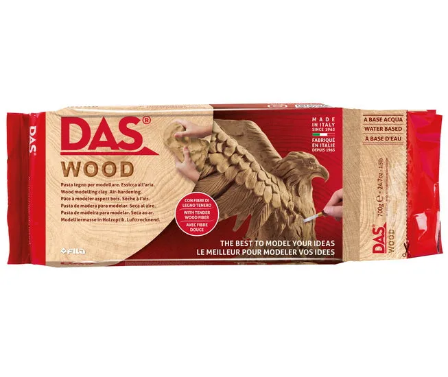 Air-dry clay - wood effect - 700g