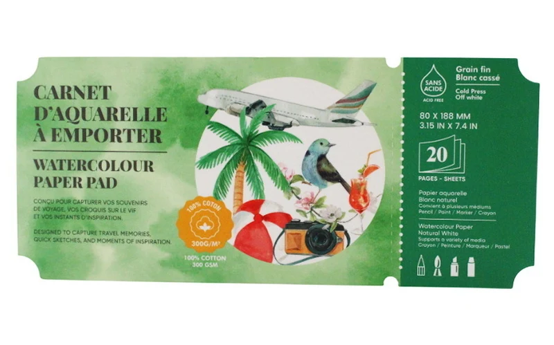 Watercolor ticket pad