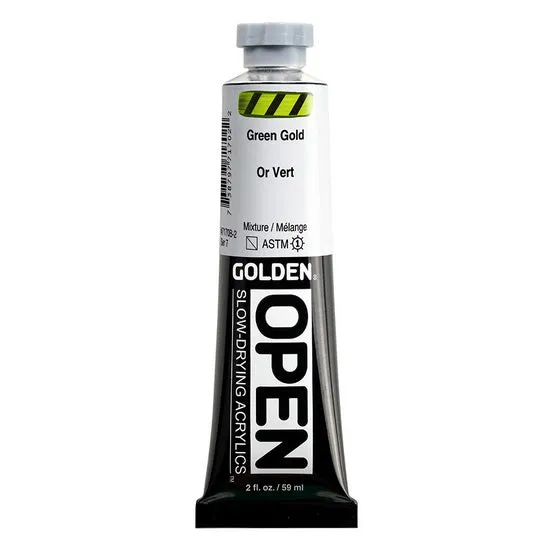 Acrylic open - 2 oz green gold s7