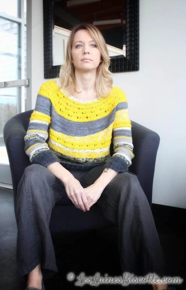 Ray of Soleil free sweater pattern