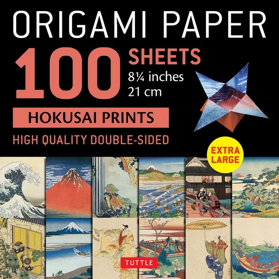 Origami Paper 100 sheets Hokusai Prints 8 1/4" (21 cm)