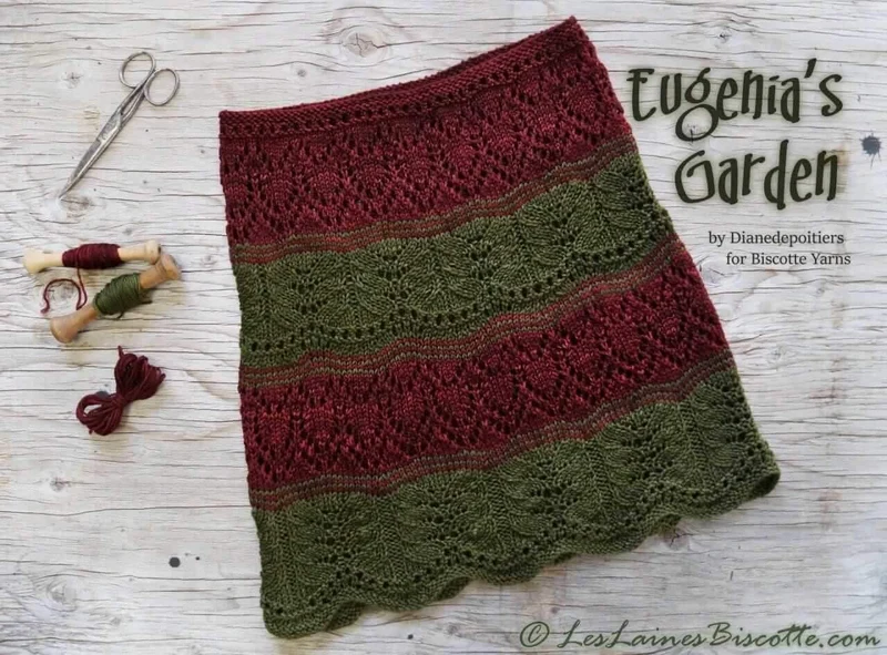 Knitting pattern Eugenia's Garden cowl