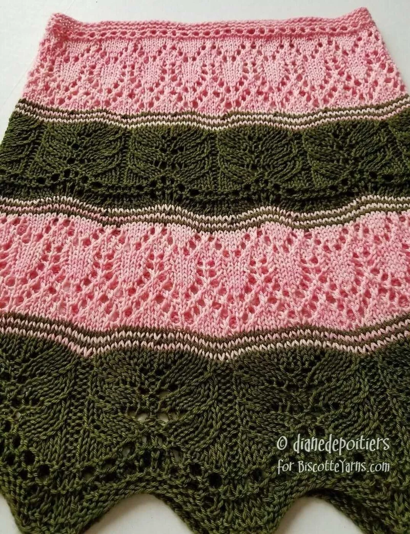 Knitting pattern Eugenia's Garden cowl