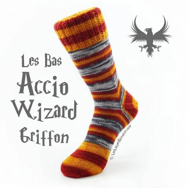 WIZARD SOCK KNITTING KIT - Yarn (2 X 50 gr) & Pattern