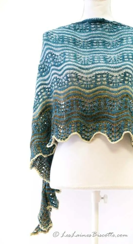 Shawl knitting kit - Fête des Couleurs
