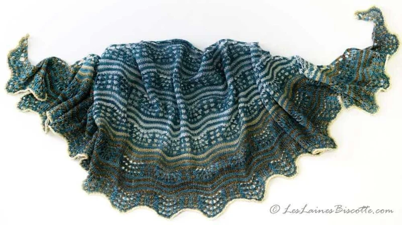 Shawl knitting kit - Fête des Couleurs