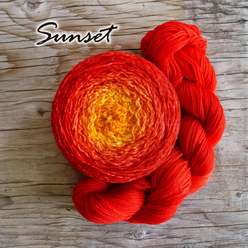 Knitting kit - Shawl Xcaret - Biscotte Version