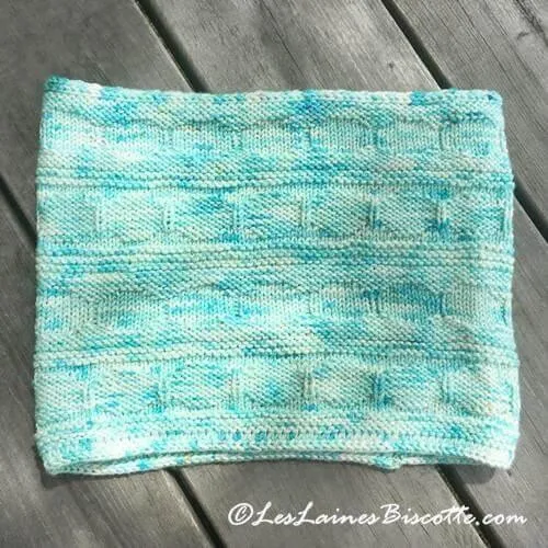 Knitting Pattern Lapis Cowl