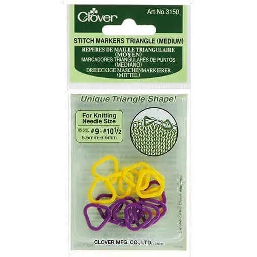 (Small) triangular stitch markers from Clover
