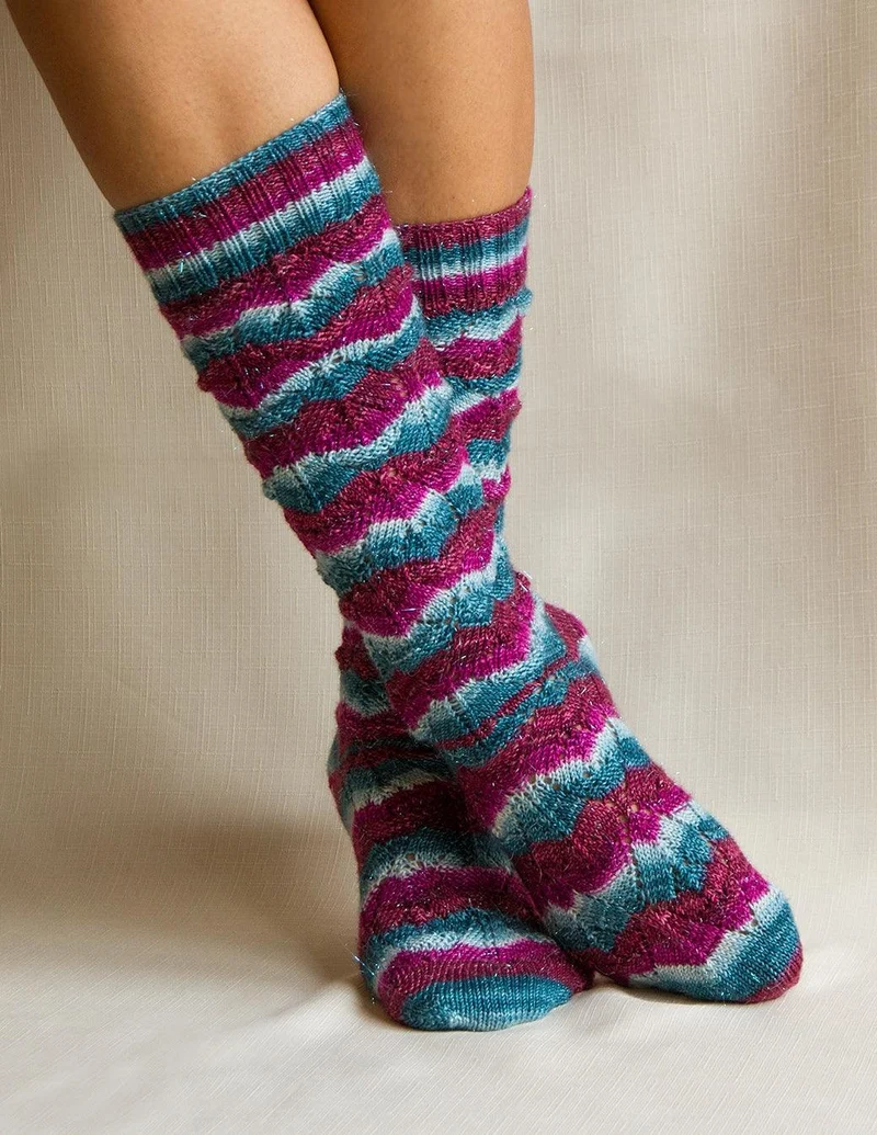 Knitting Socks Pattern - Valley Girl