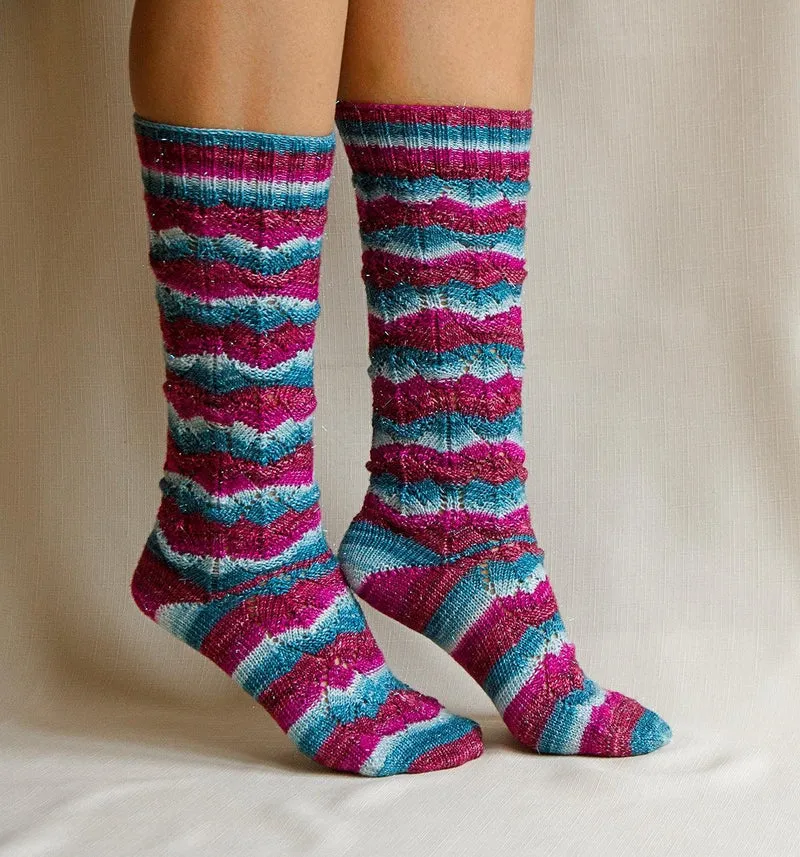 Knitting Socks Pattern - Valley Girl
